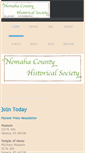 Mobile Screenshot of nemahacountyhistoricalsociety.com